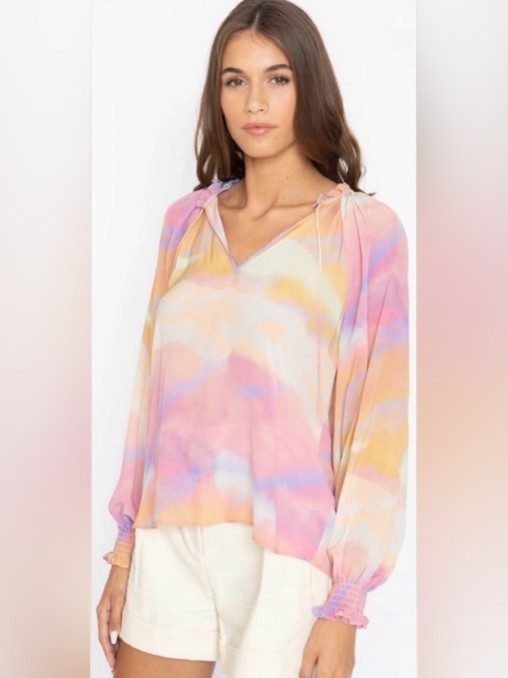 Caballero Miki Blouse in African Sunset Print